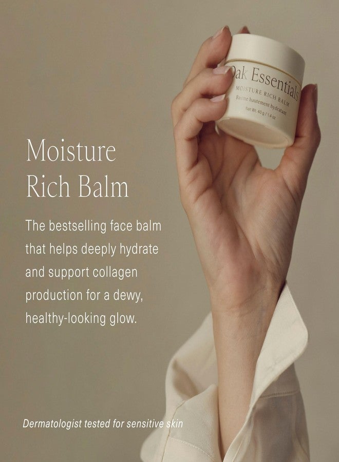 Oak Essentials Moisture Rich Balm | Nourishing Face Balm with Sea Buckthorn & Borage Seed Oil to Help Support Collagen and Deep Hydration, 1.4 Oz - Image 2